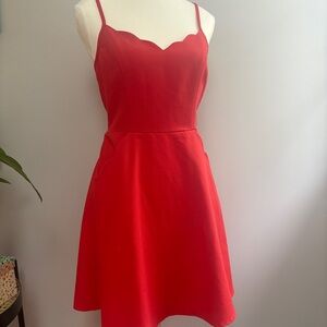 Market & Spruce Strapless Red Dress